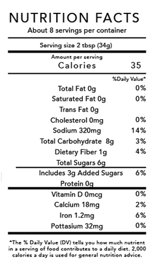 Nutrition Facts